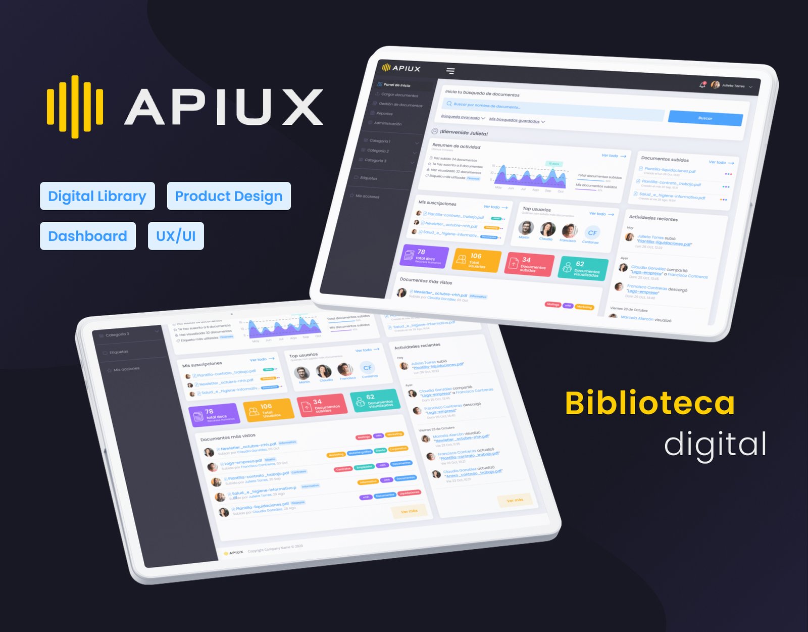 Apiux, biblioteca digital